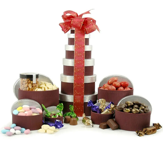 Chocolate & Nut Delight 6-Tier Gift Tower